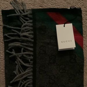 GUCCI Wool Blend Logo Scarf (NEW)